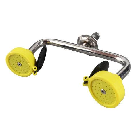 Emergency Eye Wash Station With Flexible Installation For Industry And Laboratory Use In 304 Stainless Steel Rugged And Compact Safety Equipment