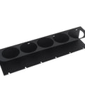Top Notch Wall Mount Storage Rack For Spray Bottles And Pneumatic Gear Carbon Steel Garage Organizer with five holes and six slots.