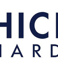 Hickory Hardware logo with stylized branch graphic in blue circle