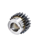 Straight Up Heavy Duty Module 2 Spur Gear With Step Keyway Bore And Bulletproof Carbon Steel for robotics projects