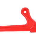 Red push stick from 4 Piece Pro Grade Safety Woodworking Push Sticks Set For Table Saw And Jointer With Ergonomic Grips, Durable Plastic Hand Push Tools