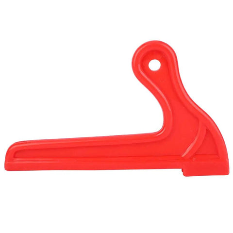 Red push stick from 4 Piece Pro Grade Safety Woodworking Push Sticks Set For Table Saw And Jointer With Ergonomic Grips, Durable Plastic Hand Push Tools