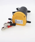 Rear view of Workhorse Diaphragm Oil Pump For Cars Boats And Motorbikes 12V 24V with clamps