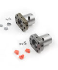 Kickass Pro Level HGR30 Linear Guide Rail Kit Featuring Four HGH30CA Slider Blocks Paired With Slick SFU3205 Ball Screw Assembly For Heavy Duty CNC Engravers 1400mm, metal parts, slider blocks with screws.