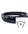 Heavy Duty Classical V Belt For Industrial Drive Systems, Built Tough And Reliable Power Transmission Belt With Premium Japanese Material For Wear-Resistant, Low Deformation, Long-Lasting Performance., B-163, 16.5mm classical V-belt