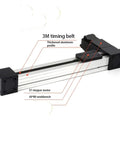 High Precision Linear Guide Actuator Kit With 57 Stepper Motor And Synchronous Belt Drive For CNC Machines Smooth Module Position Slide Table Built For Industrial Production, 50x80 workbench