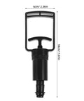 Universal Replacement Manual Cupping Pump With Ergonomic Grip For Vacuum Cups, 18cm x 6cm, black handheld suction handle attachment.