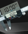 YMGSCC Caliper for Jewelry Metal Measurement displaying a digital reading of 10.00 mm on a black surface.
