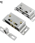Double Roller Catch Stainless Steel Cabinet Door Latch For RV Boat Trailer Storage Light Duty Marine Grade Silver Finish