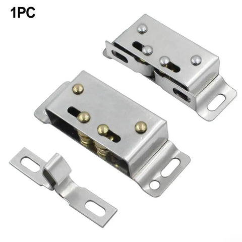 Double Roller Catch Stainless Steel Cabinet Door Latch For RV Boat Trailer Storage Light Duty Marine Grade Silver Finish