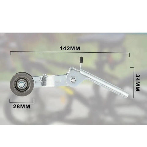 Keep Your MX 350 Dirt Pit Bike Iron Chugging Smooth With This Durable Chain Tensioner Kit That Comes Loaded With Guide Wheels And Pulley Rollers For Easy Install And Low Maintenance Gear That Really Does The Trick. silver chain tensioner kit with 28mm roller and 142mm arm, 34mm height