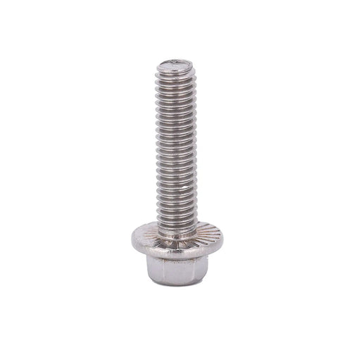 Grab These M6 Hex Flange Screws Made From Top Tier 304 Stainless Steel For Heavy Duty Jobs, Diy Builds And Home Appliances Including Five Solid Sizes Ranging From 16mm Up To 35mm That Save Time By Combining Bolt And Washer Into One Super Strong Fastener.