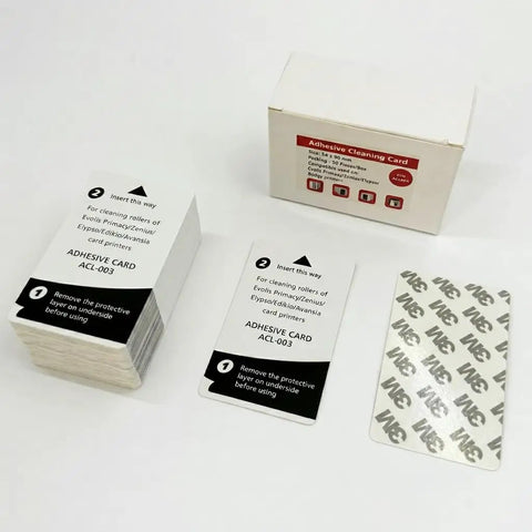 Adhesive Cleaning Cards For Evolis Primacy Zenius Elypso Badgy 200 Compatible Card Printer Roller Maintenance Kit with 50 sheets