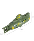 Rad Military Style Nuclear Submarine RC Toy for Kids Realistic Camouflage Dive Float and 360 Degree Spin 6 Channel Remote