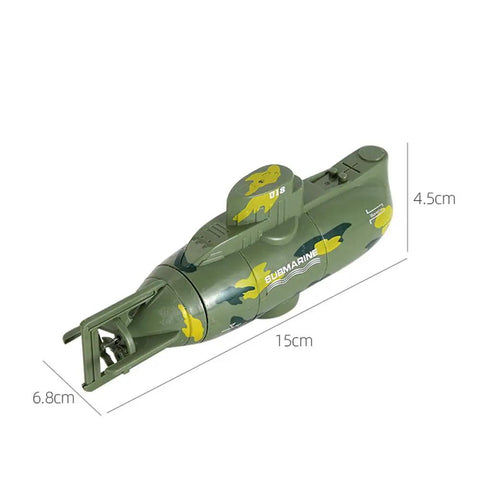 Rad Military Style Nuclear Submarine RC Toy for Kids Realistic Camouflage Dive Float and 360 Degree Spin 6 Channel Remote