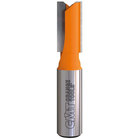 Three Piece Plywood Groove Router Bit Set With One Half Inch Shank For Perfect Plywood Joints, Includes 15/64, 31/64, And 21/32 Inch Cutting Diameters, Heavy Duty Industrial Carbide Edges, Nonstick Orange Shield Coating, front view.