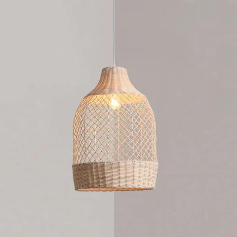 Natural Rattan Pendant Light Handwoven Wicker Ceiling Lamp For Dining Room And Kitchen Ge Style Rattan Hanging Light