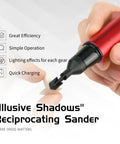 Pro Grade High Precision Reciprocating Grinding Pen For Military Models And Resin Kits, 30,000 RPM Motor in hand
