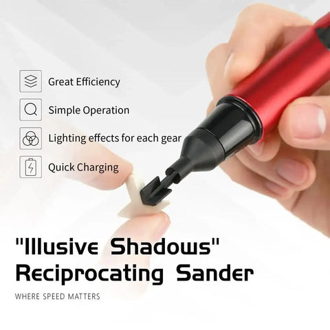 Pro Grade High Precision Reciprocating Grinding Pen For Military Models And Resin Kits, 30,000 RPM Motor in hand