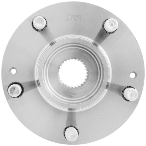Top view of Two Pack Front Wheel Hub Bearing Repair Kit 930-010K for Kia Forte and Hyundai Elantra, OE-equivalent, metal finish.