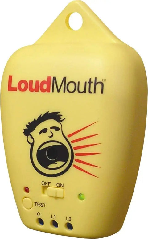 LoudMouth Monitor Fault Detector for Indoor Electric Heating Tape Mats and Underfloor Heating Installations, Yellow Unit