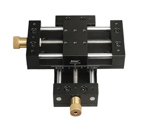 Pro Grade 2D Displacement Platform With Manual Fine-Tuning Sliding Table fine adjustment knobs and dual-axis stage for alignment