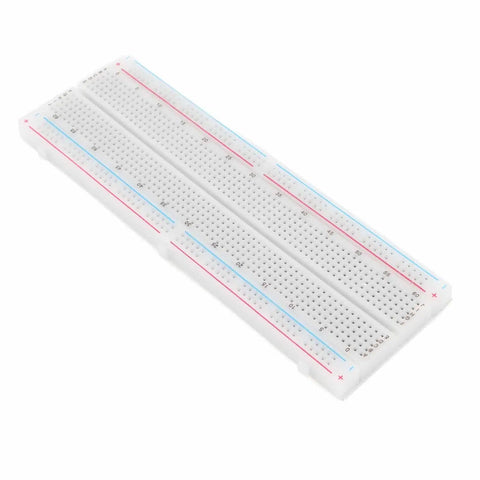 White breadboard from Starter Electronics Component Kit With Resistor Capacitor Diode Modules For Beginners Beginner Friendly Hands On Projects