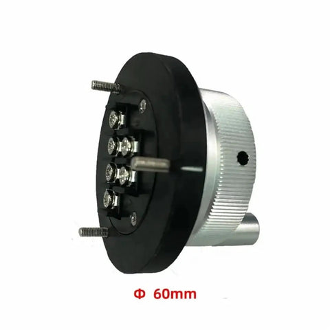 Handy 60mm CNC Manual Pulse Generator Wheel With 5V 6Pin Encoder For Precision Motor Control And Fast Machine Jogging Adjustments Anytime, black metal side view
