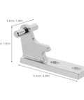 Ball Bearing Door Hinges Heavy Duty Stainless Steel For Refrigerator Repair And Hardware Parts, Quiet Close With Two Ball Bearings, Rounded Corner Design, Beefy Stainless Steel Hinge Set, 8.5cm x 4.6cm