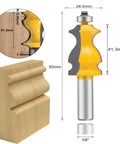 Half Inch Shank Molding Router Bit Set For Edge Rounding And Roundover Beading Five Piece Pro Grade Carbide Cutter CNC