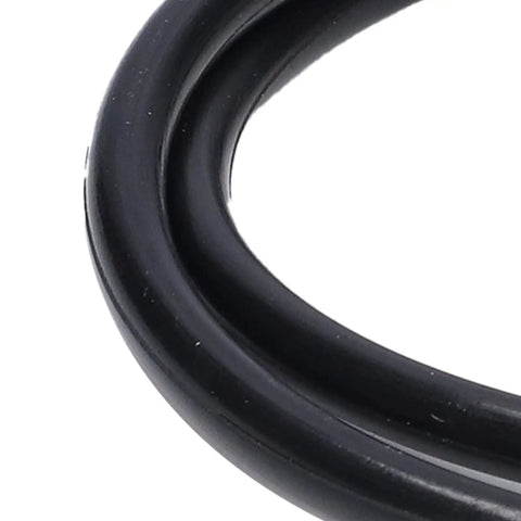 Close-up view of Round Rubber Motor Belts 5mm Diameter 5 Pack Transmission Drive Belts for industrial mechanical equipment.