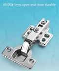Soft Close Full Overlay Cabinet Hinges For Frameless Doors Heavy Duty Concealed Cup Hinge With Adjustable Damping