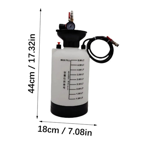 Super Cool 5L Gear Dispensing Machine For Efficient Workshop Fluid Extractor Tool with 5L tank and hose.