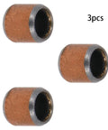 Top Shelf Oilless Bushings 4Mm Bore Smooth Operator Sleeve Bearings Built Tough With Bronze Composite Core On Carbon Steel Base, 3 pcs.