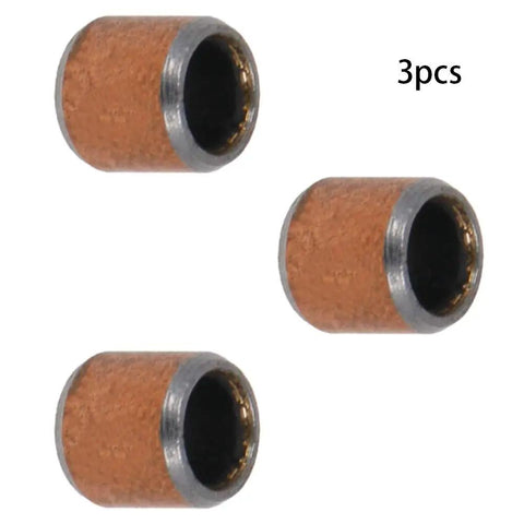 Top Shelf Oilless Bushings 4Mm Bore Smooth Operator Sleeve Bearings Built Tough With Bronze Composite Core On Carbon Steel Base, 3 pcs.