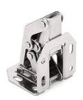 Two Pack Concealed Kitchen Cabinet Door Hinges Easy Mount 90 Degree Sprung Hinges, silver finish, detailed view