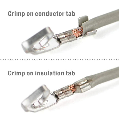 Crimping detail with Pro Grade Mini Micro Open Barrel Crimping Tool For AWG 28 20 Terminals Including JAM Molex Tyco JST Connectors