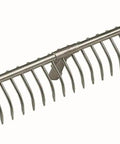 24 Prong Aluminum Hay Rake Head Without Handle, 78 Cm Wide, 25 mm Socket Diameter, Fits 190 Cm Aluminum Handle, Pair With 29134 Model