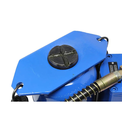 Massive Twenty Ton Air Hydraulic Bottle Jack For Garage Shop And Diy Rigs Heavy Duty Steel Workhorse Fast Pump Operation Reliable Precision Valve Solid American Toughness In Blue