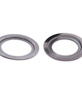 Flat-lay view of two gray rubber seals for clutch slave cylinder release bearing, Focus 2012–2014