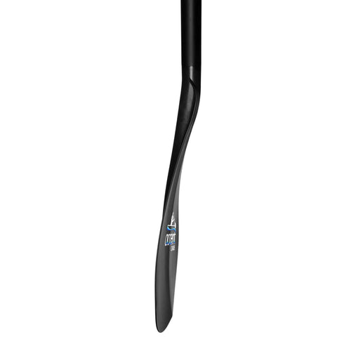 Side view of Beat Aluminum Canoe Paddle With 8 Degree Bent Blade, Fiberglass Reinforced Nylon Construction, Dihedral Design For Balance