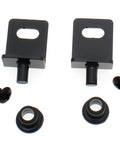 Top Shelf Black Pivot Hinges With Bushing Heavy Duty Concealed Door Hardware, set of two hinges with screws and fittings.