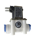 3/8 Inch DC 12V Solenoid Valve Normally Closed Water Inlet Flow Switch With Push Fit Quick Connect 0.02-0.8 MPa Range