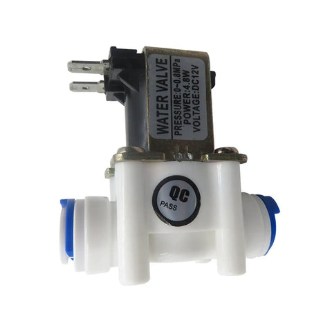 3/8 Inch DC 12V Solenoid Valve Normally Closed Water Inlet Flow Switch With Push Fit Quick Connect 0.02-0.8 MPa Range