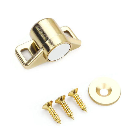 Gold magnetic catch with screws for Heavy Duty Cabinet Door Magnets For Latch Closures In Kitchen And Bathroom, durable and easy install