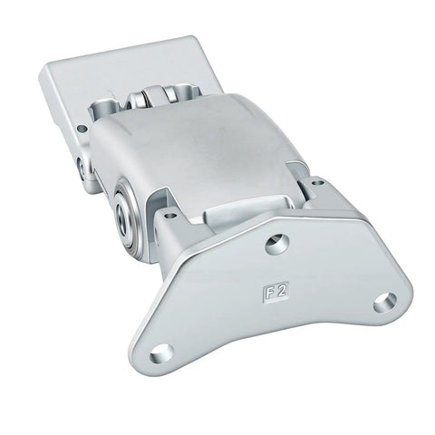 Heavy Duty Rear Door Hinge For Driver Side Crafted From Premium High Strength Steel Alloy, shown from the front angle.