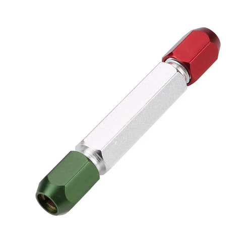 Aluminum Alloy Double End Pin Gauge Handle Go No Go Gauge Handle 0.3-16mm Clamping Range Detachable and Easy to Use Pro Grade Precision Measuring Tool for Machinists Hobbyists and DIY Workshop Projects, red and green ends