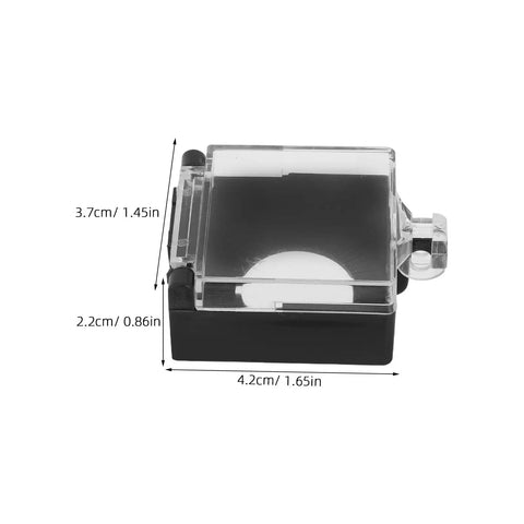 Push Button Switch Cover Set 5 Pack Waterproof Emergency Stop Guard Cap Protector for 22mm Buttons detailed dimensions