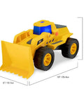 Future Force Front Loader Toy With Lights And Sounds, Electro Power Audio, Next Gen Glow Effects Dope, yellow construction vehicle