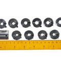 Rock Solid Aluminum Stepper Motor Shaft Coupler Dual Hole Heavy Duty Clamping Link set with precision fit for CNC and 3D printing.